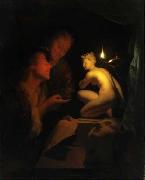 Kunstbetrachtung bei Kerzenlicht Godfried Schalcken